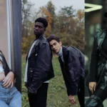 models with Black Leather Jacket image