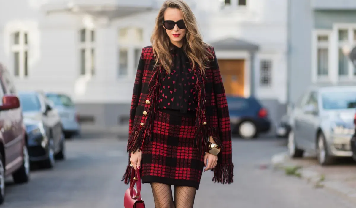 Plaid Patterns outfits winter image